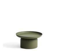 Table basse Arcola en aluminium vert Ø 70 cm