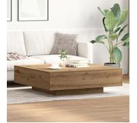 vidaXL Table basse Artisan en chêne 100x100x31 cm en bois transformé