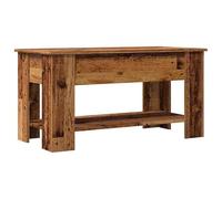 Table basse aspect bois vieilli 101 x 49 x 52 cm - Table de salon moderne en matériau bois, durable et élégante pour petits et grands appartements