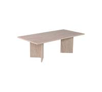 Table basse AUCUNE SABIN effet travertin 119 x 60 x 40 cm 1 tablette