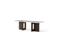 Table Basse Audo Androgyne en Chêne Teinté Foncé/marbre Calacatta Viola