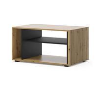 Table basse Auris 88 x 55 cm chêne artisan / noir mat