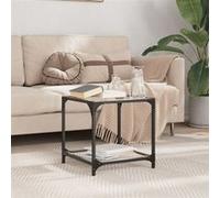 Vidaxl Table Basse Avec Dessus En Verre Noir 40x40x40 Cm Acier Noir