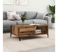 Table basse avec étagère avec stockage Bois d'ingénierie industrielle vidaXL vid