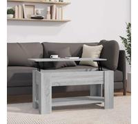 Table basse avec étagère Bois d'ingénierie Design de à Café en vidaXL vidaXL
