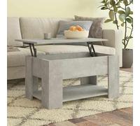 Table basse avec étagère Bois d'ingénierie Design de à Café en vidaXL vidaXL