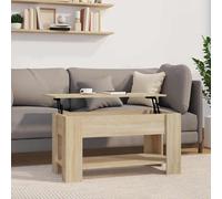 Table basse avec étagère Bois d'ingénierie Design de à Café en vidaXL vidaXL