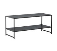 Table Basse Avec Étagère "Staal" 102cm Noir