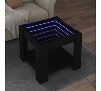 Table Basse avec LED Bout de Canapé Table d'Appoint Bois d'Ingénierie vidaXL