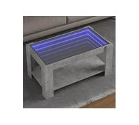 Table Basse avec LED Bout de Canapé Table d'Appoint Bois d'Ingénierie vidaXL