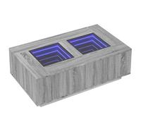 Vidaxl Table Basse Avec Led Infini Sonoma Gris 116x69x40 Cm Gris
