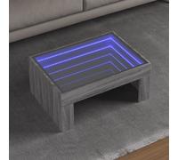 Table Basse avec LED Infini Table d'Appoint Bout de Canapé Intérieur vidaXL
