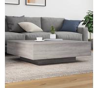 Vidaxl Table Basse Avec Lumières Led Sonoma Gris 100x100x31 Cm Gris