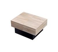 Happy Garden Table Basse Noire Greta avec Plateaux Amovibles en Bois. Table de Salon cubique en Bois avec coffres de Rangement.