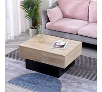 Table Basse Avec Plateaux Amovibles Noire Greta Noir