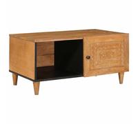 Table basse avec stockage avec porte Bois d'ingénierie de centre Salon vidaXL vi