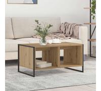 vidaXL Table basse Gris Sonoma 80 x 50 x 40 cm Bois d'ingénierie