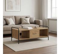 Table basse avec tiroir avec stockage Bois d'ingénierie de salon stylée vidaXL v