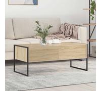 vidaXL Table basse Chêne artisan 100 x 46 x 40 cm Bois d'ingénierie