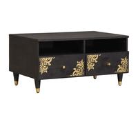 vidaXL Table basse avec tiroir - bois de mangue massif moderne pour salon