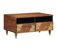 Vidaxl Table Basse 80x54x40 Cm En Bois De Manguier