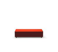 Table Basse avec Tiroir Established & Sons Bloc L120 Rouge Vif/bordeaux/argile