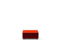 Table Basse avec Tiroir Established & Sons Bloc L64 Rouge Vif/bordeaux/argile