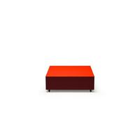 Table Basse avec Tiroir Established & Sons Bloc L85 Rouge Vif/bordeaux/argile
