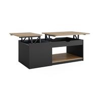 Vicco Table Basse Avela, Noir, 55x110cm