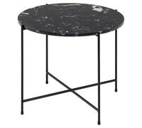 Table basse Avila en marbre noir 52 x 40 cm