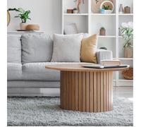 WEBER INDUSTRIES Table Basse Bahia diamètre 80 cm/Décor Chêne Artisan