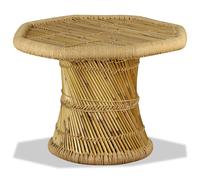 Table Basse Bambou avec Détails Chindi Multicolore Table de Salon vidaXL