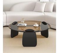 Table Basse, Basse de Salon, Ronde, Simple, Bout, Simple Moderne, Petite en Verre, Centrale