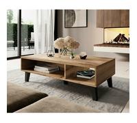 Table basse - BB LOISIR - NORDIS - Chêne Wotan - anthracite - design moderne
