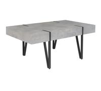 Table basse - BELIANI - ADENA - Effet béton gris clair - Rectangulaire - 90x60x40 cm