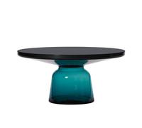 Table basse Bell Coffee Table acier H 36cm/Ø 75cm/glass base HxØ 25x32cm
