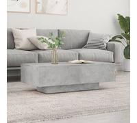 Table basse béton gris lot 1 100x50x31 cm bois contreplaqué