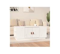 Table basse Blanc 100x50x41 cm Bois massif de pin818256