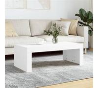 vidaXL Table basse 823366 – Blanc, bois d'ingénierie, 102×50×36 cm