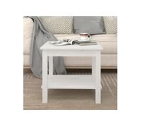 Table Basse Noir 50x50x45 cm Bois Massif de Pin Table d’Appoint Salon vidaXL