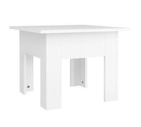 Table basse blanc 55x55x42 cm bois d ingénierie