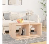 Vidaxl Table Basse 80x50x40 Cm Bois Massif De Pin Marron