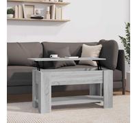 Table basse blanc brillant 79x49x41 cm bois d'ingénierie vidaXL