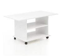 Table Basse Blanc - FINEBUY - 95x51x54,5 cm - Moderne - Bois - Table de Salon
