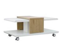 JODOK - Table Basse Blanche et Bois -