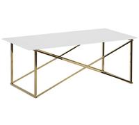 Table basse blanche structure dorée EMPORIA