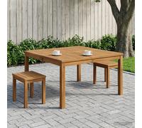 vidaXL Table Basse Naturel 100 x 100,5 x 45 cm Bois d'Acacia Massif