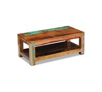 Table Basse Bois De Récupération Massif 90 X 45 X 35 Cm Marron
