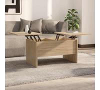 Table Basse Bois d'Ingénierie Blanc 80x50x42,5 cm Salon Table d'Appoint vidaXL