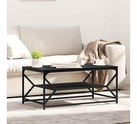 vidaXL Table basse Bois ancien avec étagère rectangulaire 51 x 50 x 40 cm